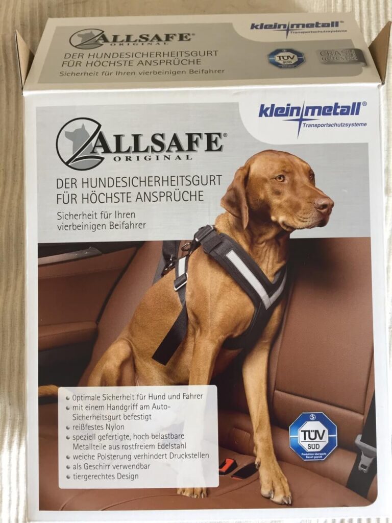 Das Hundegeschirr Allsafe von Kleinmetall ist TÜV-geprüft.