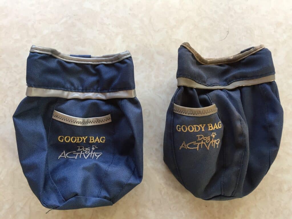 Goody Bags gibt es in vielen verschiedenen Arten. Dog Activity von trixie ist zum Anklipsen an den Gürtel.