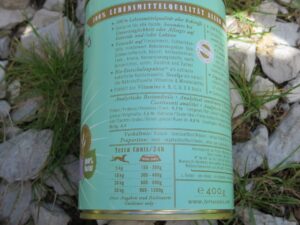 Die Inhaltsangaben auf dem Nassfutter von Terra Canis sprechen für sich.